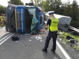 Wypadek koło Półczna na drodze krajowej nr 20. Ranny został kierowca ciężarówki (ZDJĘCIA) 