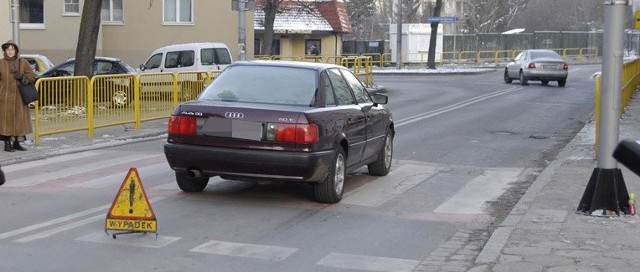 Potrącenie na ul. Pobożnego w Słupsku