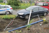 Wypadek w Rybniku: Pijany kierowca wjechał w wykop