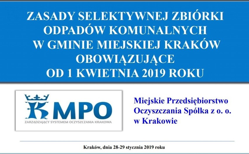 Kraków. Od 1 kwietnia więcej pojemników na odpady. Mogą być też podwyżki