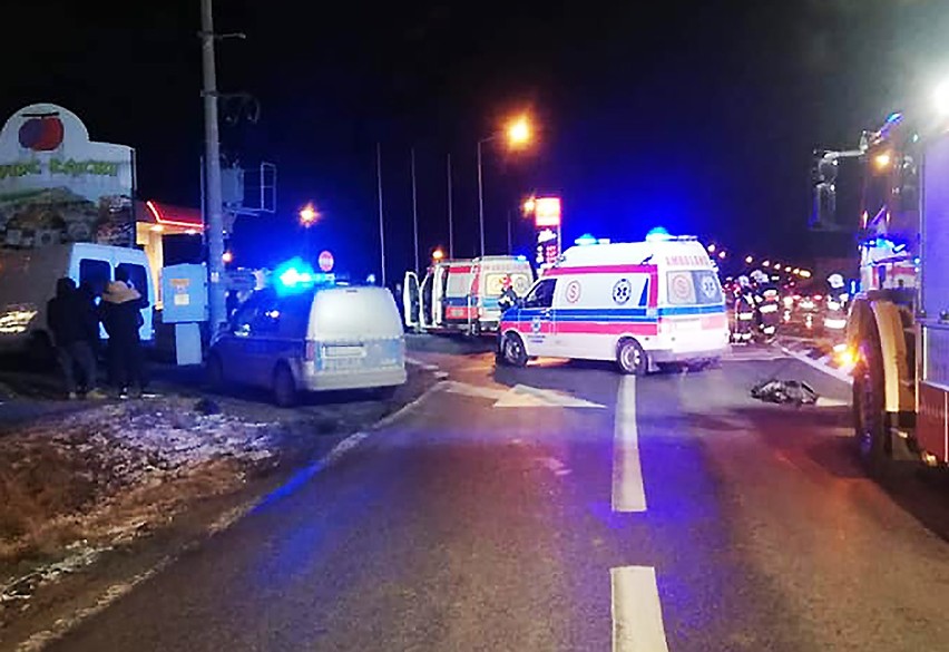 Łącko. Groźny wypadek na drodze Nowy Sącz - Nowy Targ