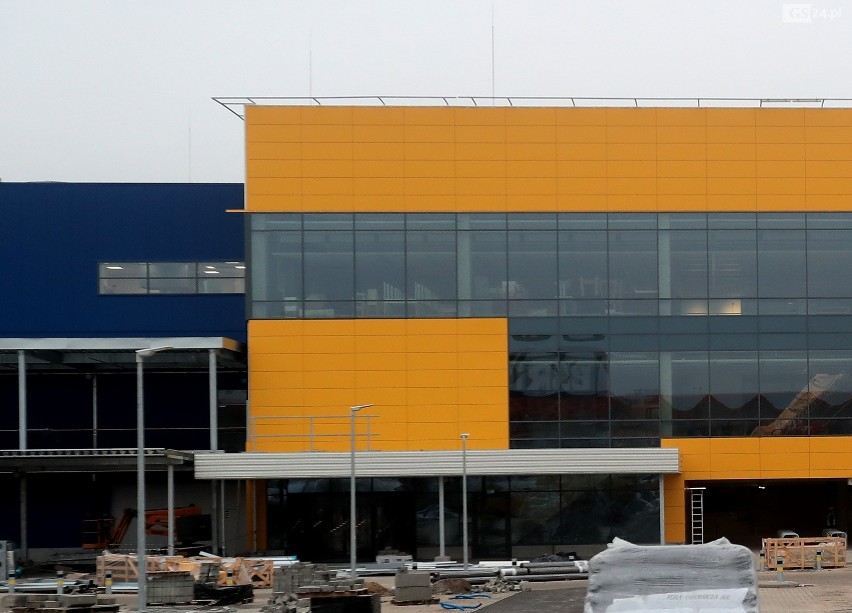 Budowa sklepu Ikea w Szczecinie.