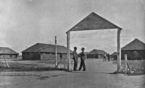 Widok na Obóz Ćwiczebny w Baryczy, koniec lat 20-tych