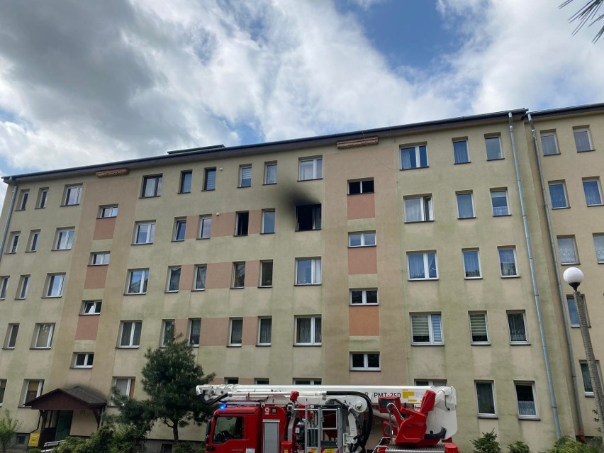 Pożar mieszkania w Olkuszu, 21 maja 2022 r.