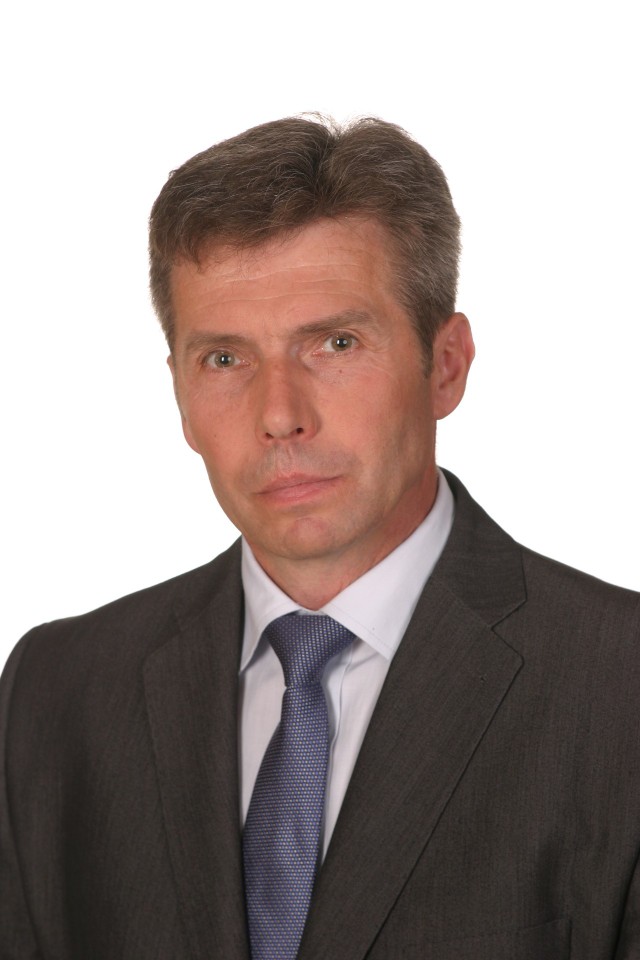Sławomir Kruśliński, wójt Radzanowa i kandydat na to stanowisko w październikowych wyborach.