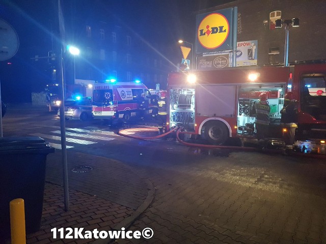 Pożar wybuchł w mieszkaniu budynku przy ulicy Lwowskiej w Katowicach