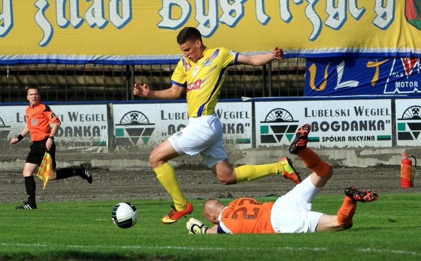 Piłka nożna: Motor Lublin pokonał Siarkę Tarnobrzeg 2:0 (ZDJĘCIA)