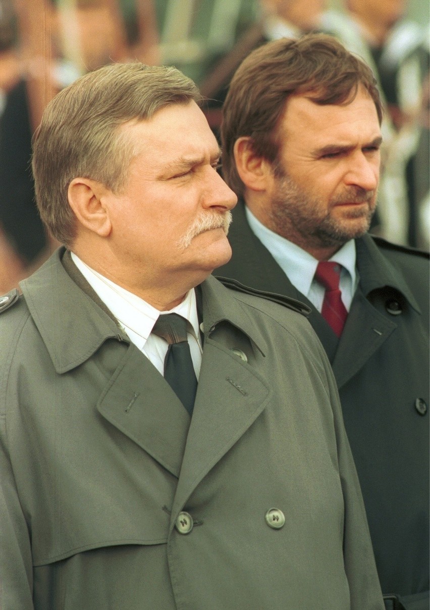 Lech Wałęsa i Mieczysław Wachowski