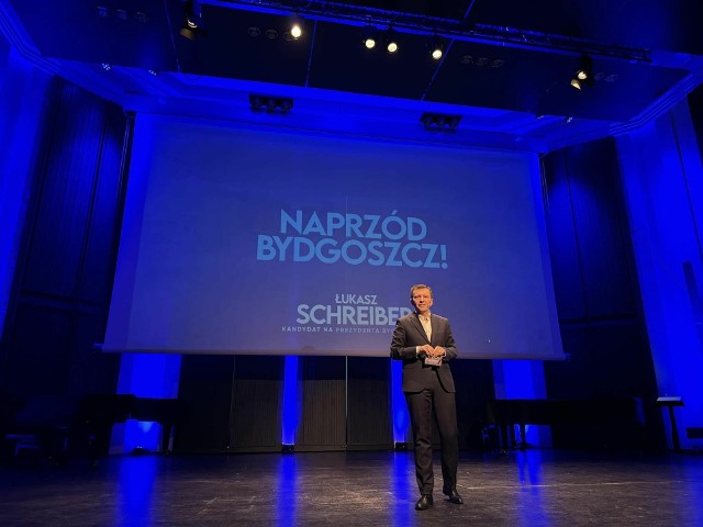 "Naprzód Bydgoszcz!" - to hasło kampanii, które zaprezentował w niedzielę Łukasz Schreiber.