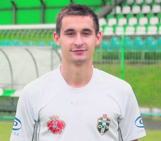 Piotr Darmochwał zdobył dziś jedną z dwóch bramek dla Okocimskiego
