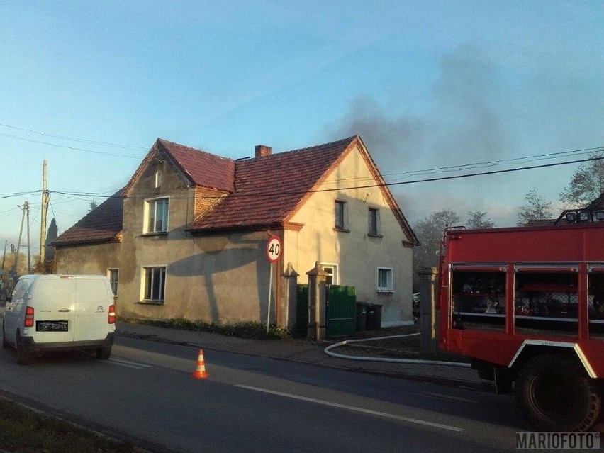 Pożar w Kępie w gminie Łubniany.
