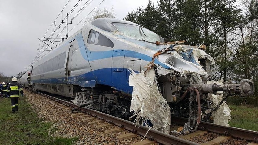 Wypadek Pendolino pod Ozimkiem na Opolszczyźnie. Kwiecień...