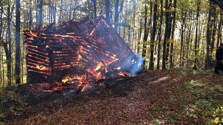 W Rytrze spłonął drewniany budynek. Z ogniem walczyły trzy jednostki [ZDJĘCIA]