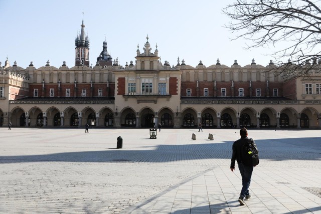 Pusty Kraków podczas pandemii koronawirusa