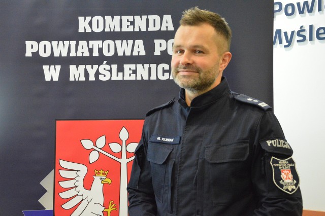 Mł. insp. Maciej Kubiak, nowykomendant KPP w Myślenicach jest przychylny reaktywacji posterunku w Sułkowicach