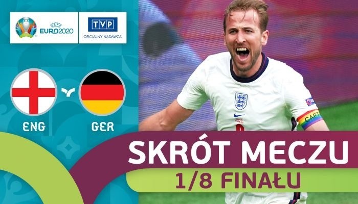 Euro 2020. Skrót meczu 1/8 finału Anglia - Niemcy 2:0 [WIDEO]. Zabójczy końcówka Anglików