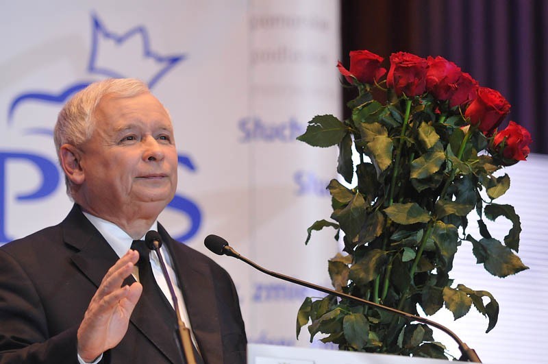 Jarosław Kaczyński na konwencji PiS w Bydgoszczy