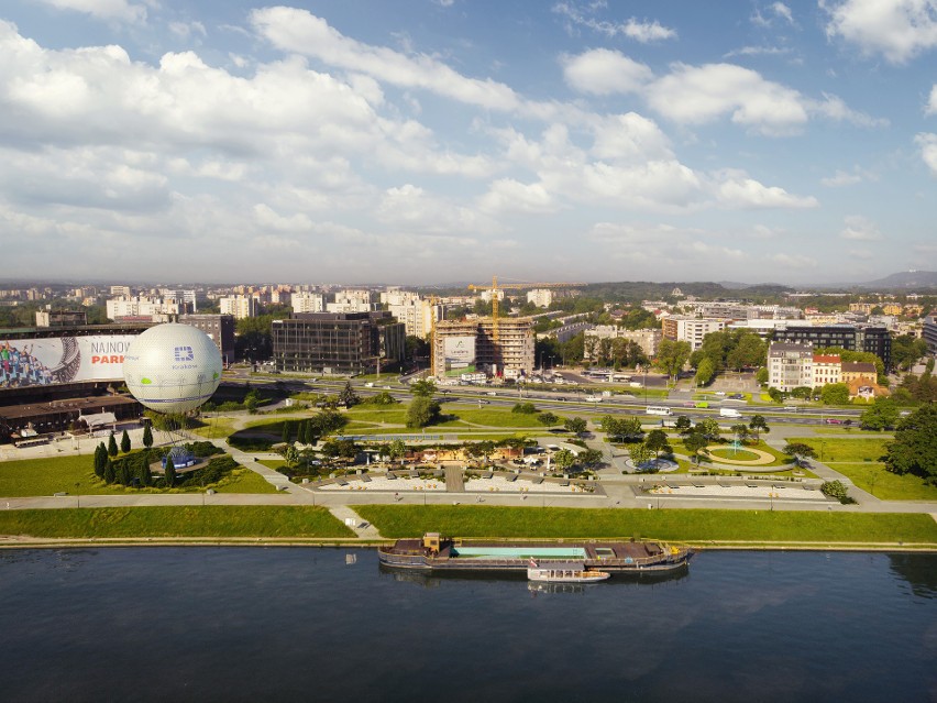 Kraków. Zobacz, jak będzie wyglądać nowa plaża nad Wisłą [WIZUALIZACJE]