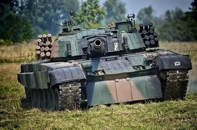 Czołg PT-91 Twardy. W zeszłym roku do Magnuszewa zawitał cały pluton tych potężnych maszyn.