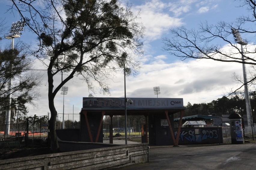 Jupitery na stadionie MKS-u Kluczbork.