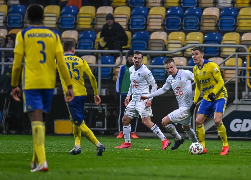 Arka Gdynia przegrała 7 marca u siebie z Wisłą Płock 1:2. Na...