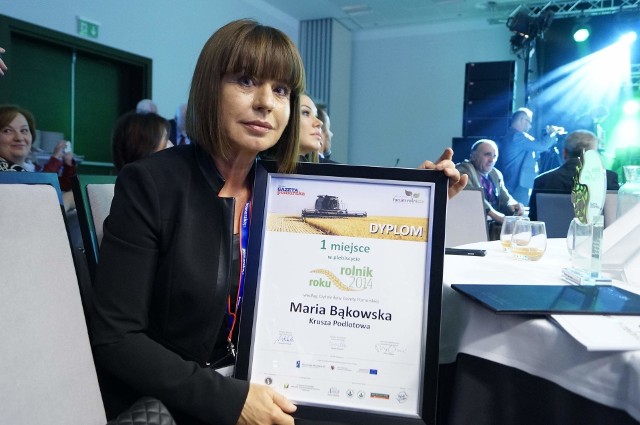 Podczas pierwszej edycji Forum Rolniczego, Maria Bąkowska z Kruszy Podlotowej została wybrana Rolnikiem 2014.