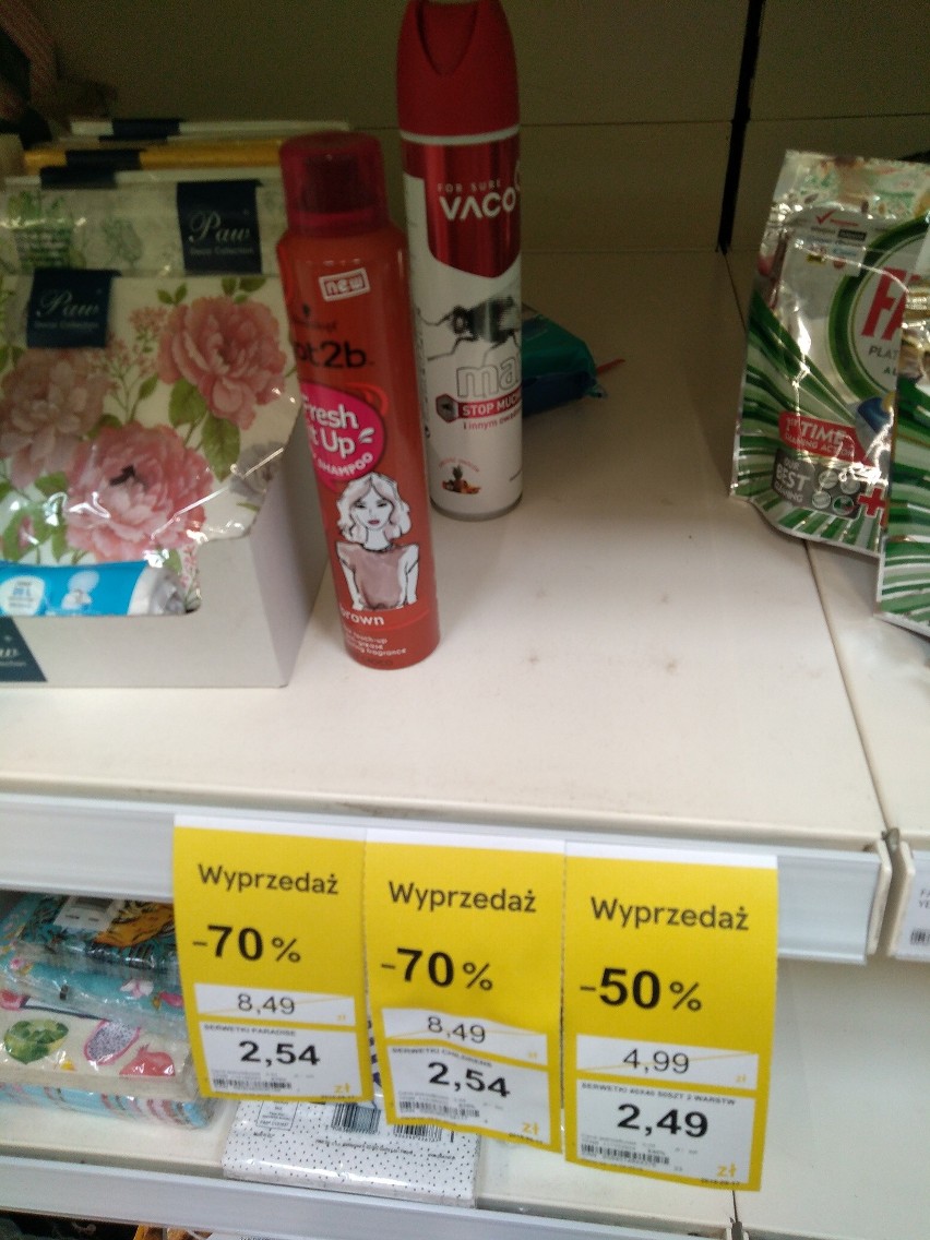 To już ostatnie wyprzedaże w Tesco Extra w Kielcach. Kosmetyki, zabawki czy produkty 75 procent taniej. Zobacz co przeceniono