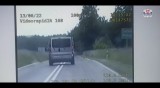 Powiat krasnostawski. Pijany kierowca busa uciekał przed policją. Mundurowi ruszyli w pościg [WIDEO]