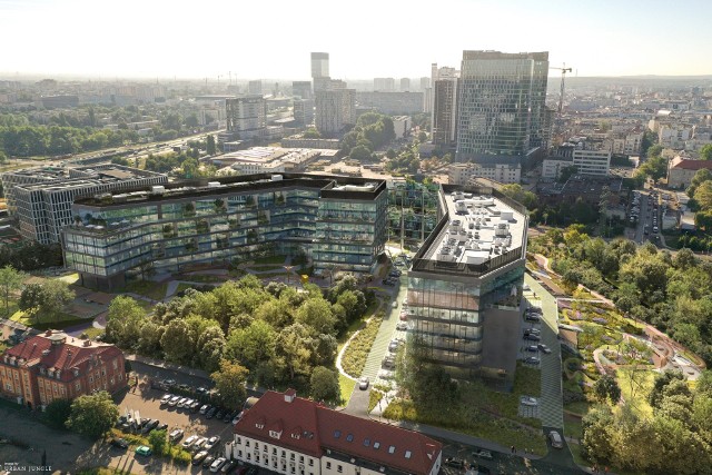 Grundmanna Office Park to nowy kompleks biurowy, który powstaje w Katowicach.Przesuwaj zdjęcia w prawo - naciśnij strzałkę lub przycisk NASTĘPNE