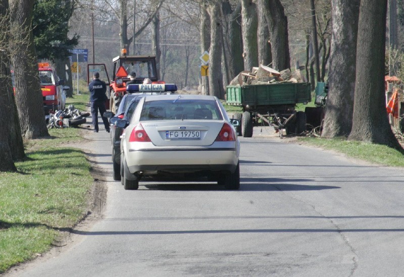 Do wypadku doszło w okolicach Białkowa w gminie Cybinka....
