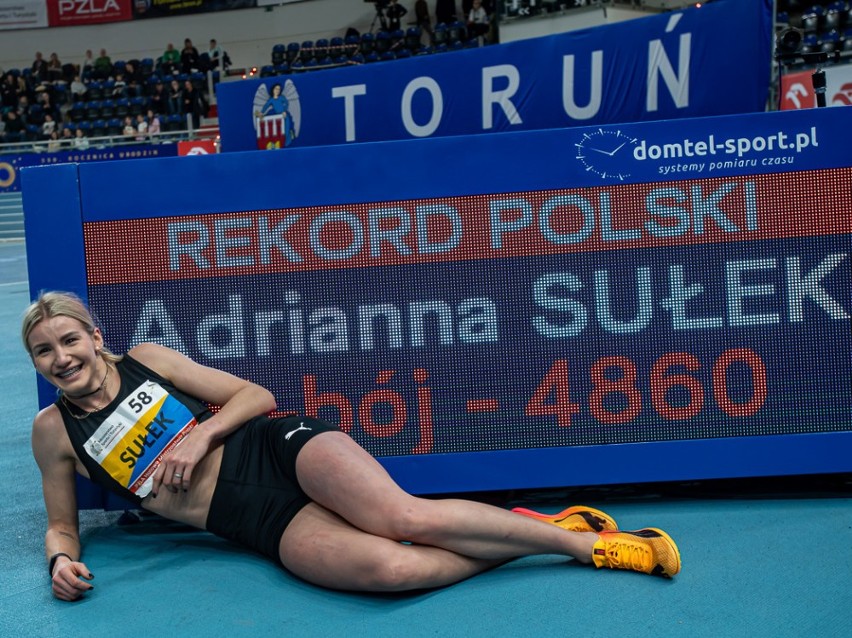 Rekord kraju Adrianny Sułek w pierwszym dniu mistrzostw Polski w Arenie Toruń [zdjęcia]