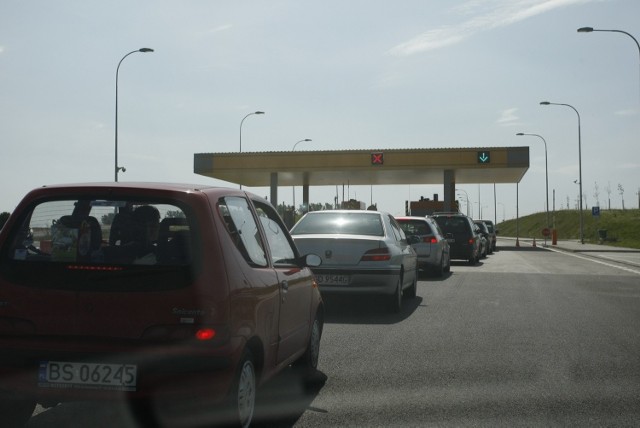 Zator na bramkach autostrada A1