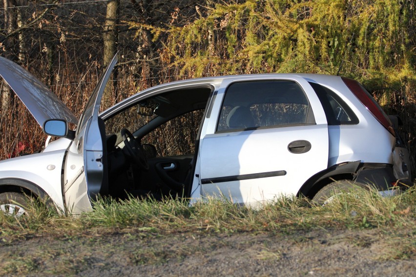 Wypadek w Siedleszczanach. Dwie osoby zostały ranne (zdjęcia)