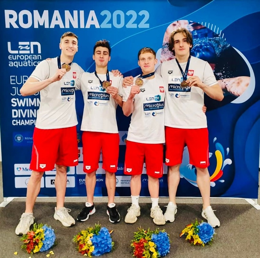Pływacy z Gdańska i Gdyni zdobyli medale podczas mistrzostw Europy juniorów w Rumunii