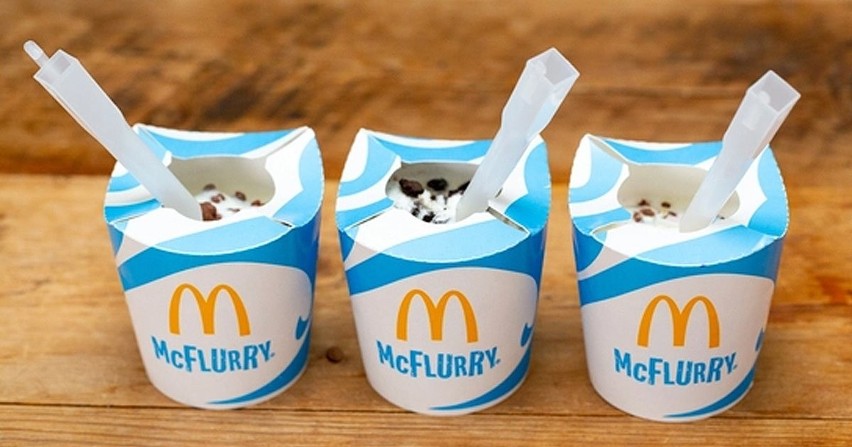 Najczęściej zamawiany deser w Polsce to lody Mc Flurry....