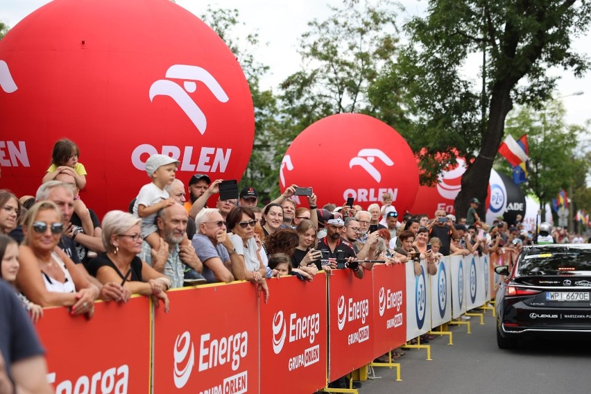 Na starcie ostatniego etapu Tour de Pologne 2023 w Zabrzu...