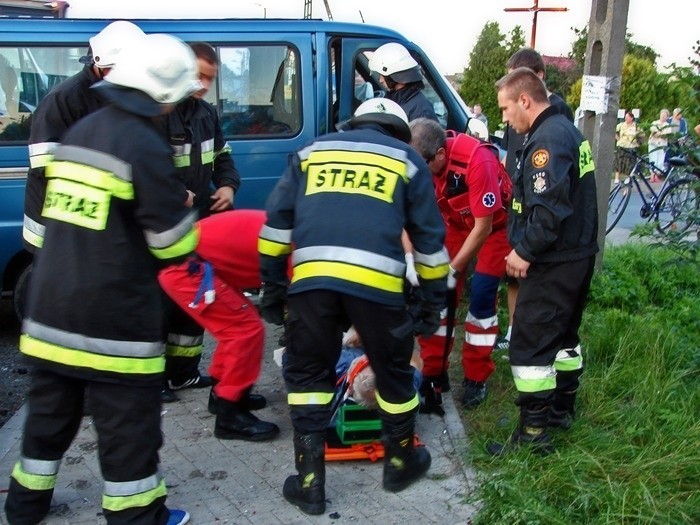 Wypadek w Dygowie, niedaleko Kolobrzegu.