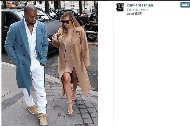 Kim Kardashian i Kanye West (fot. screen Instagram)