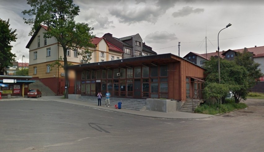 Budynek dworca autobusowego w Olkuszu w 2012 roku