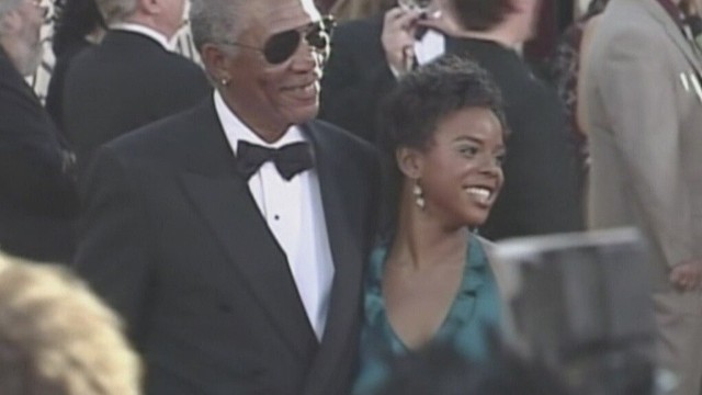 Morgan Freeman i jego wnuczka E'Dena Hines
