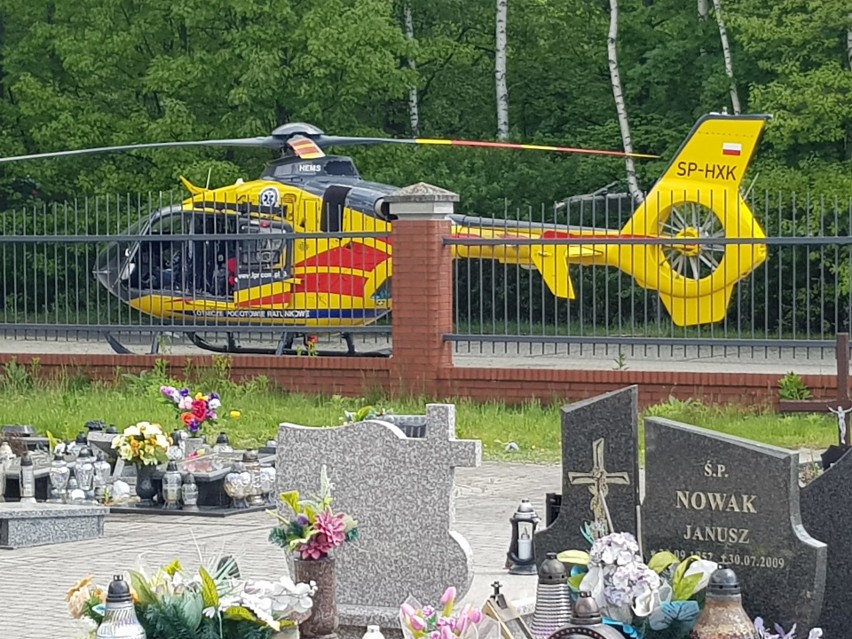 Wypadek w Rudzie Sląskiej. Samochód zapalił się, gdy uderzył...