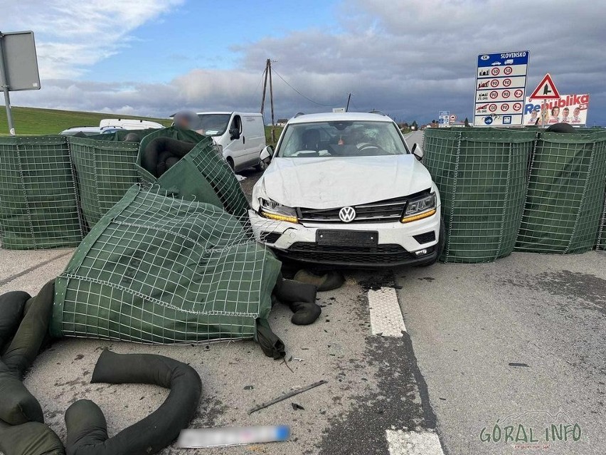 Wypadek na granicy w Chochołowie