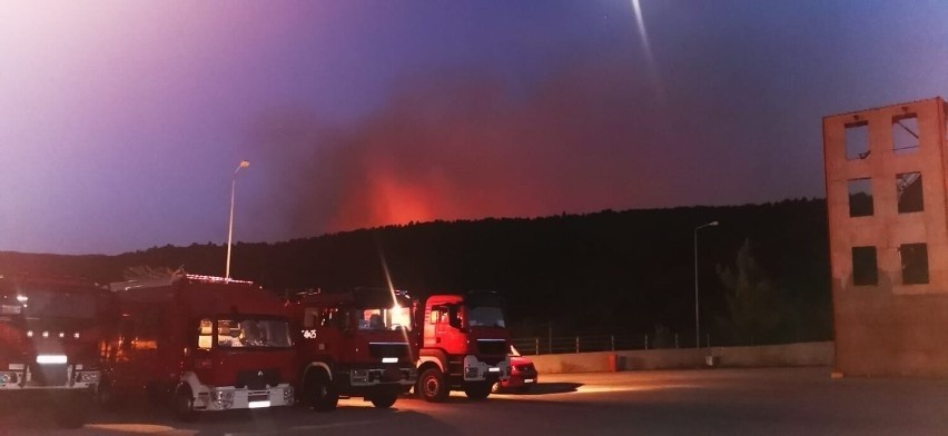 Strażacy z Dolnego Śląska wciąż walczą z ogniem w Grecji....