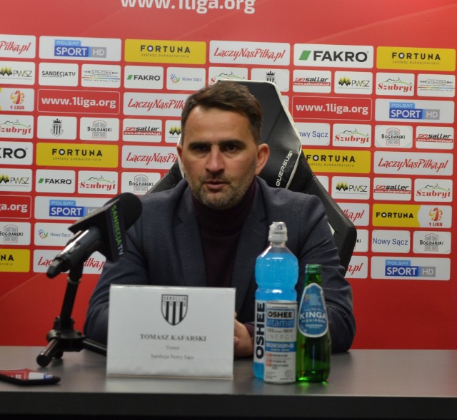 Trener Sandecji Tomasz Kafarski