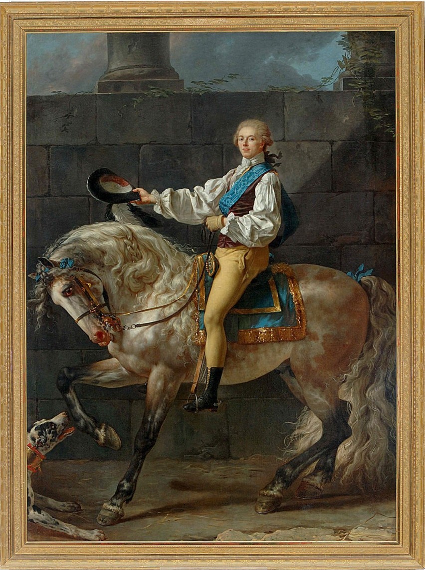 Portret konny Stanisława Kostki Potockiego pędzla Jacquesa...