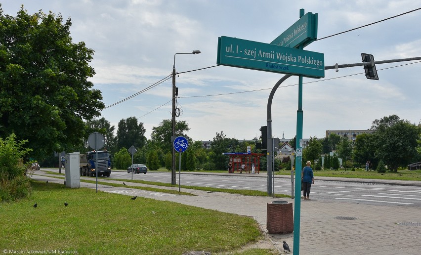 W Białymstoku wzdłuż ulicy I Armii Wojska Polskiego...