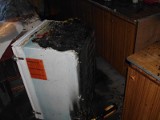 Pożar od lodówki w domu w Bolminie 