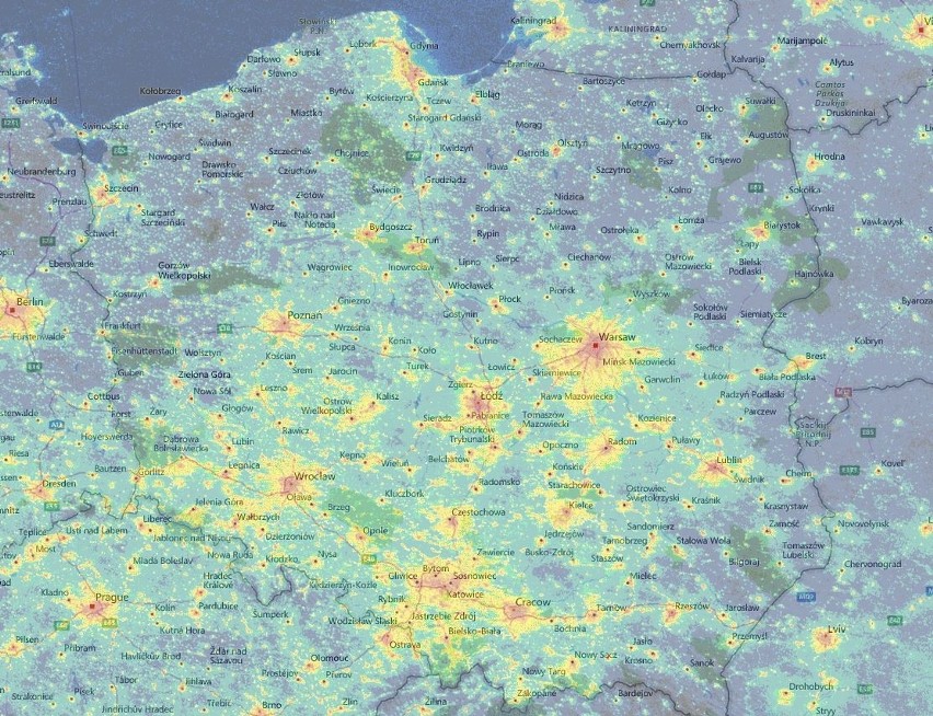 Mapka, na której zobaczycie, gdzie w Polsce mamy największe...
