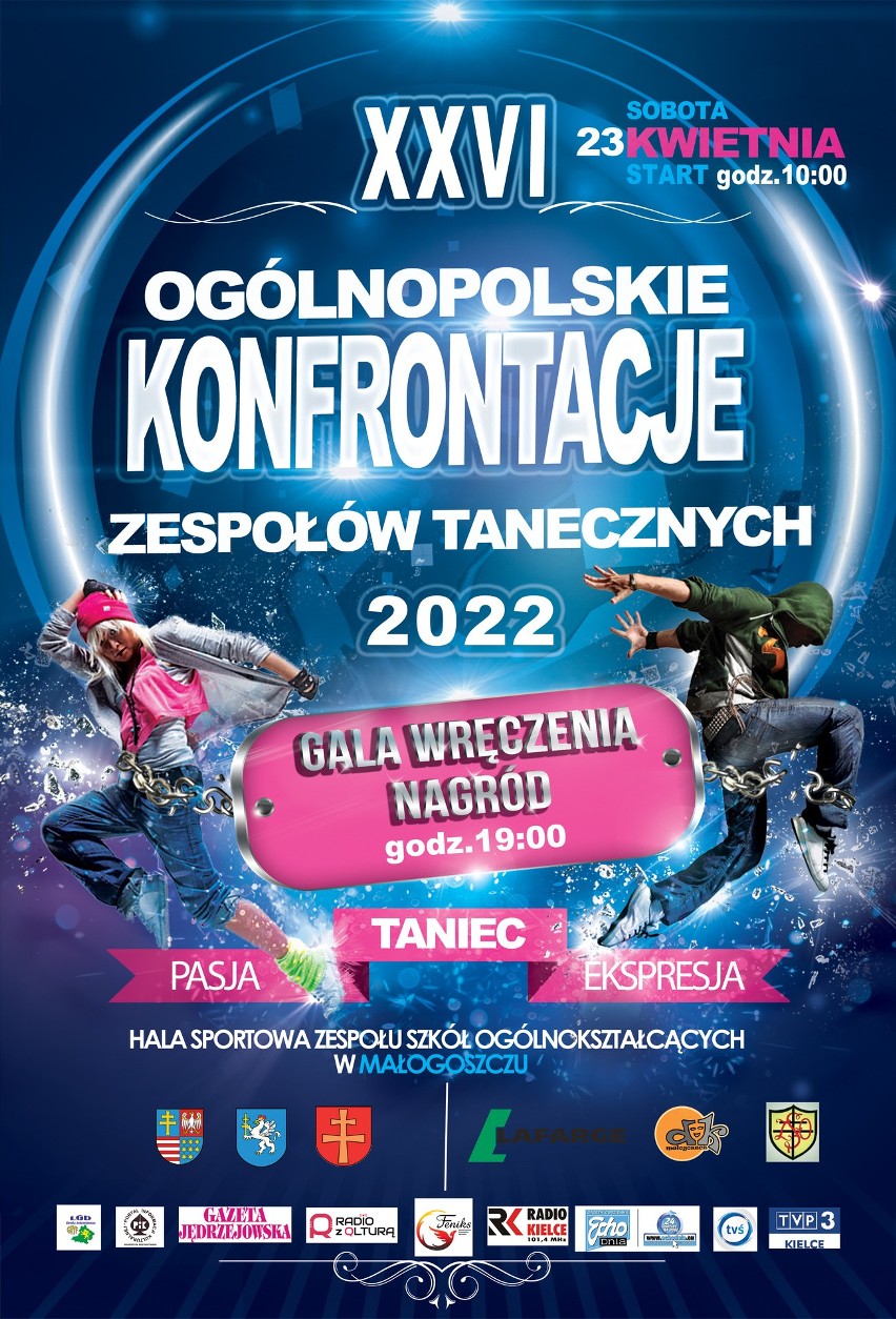 26. Ogólnopolskie Konfrontacje Zespołów Tanecznych w Małogoszczu. Wystąpi 1400 tancerzy. Już w sobotę, 23 kwietnia