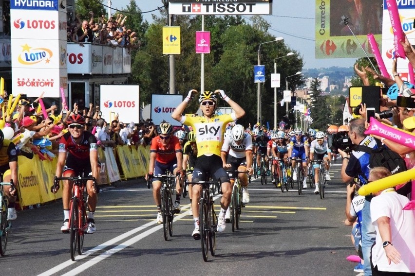 Michał Kwiatkowski wygrał etap Tour de Pologne w Bielsku-Białej. Polak umocnił się na pozycji lidera